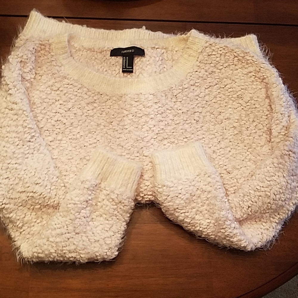 Light pink fuzzy sweater